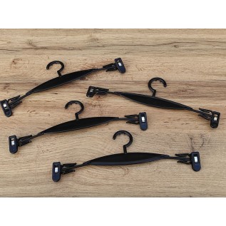 Вішалка прищіпка для білизни на 25см (чорна) №2